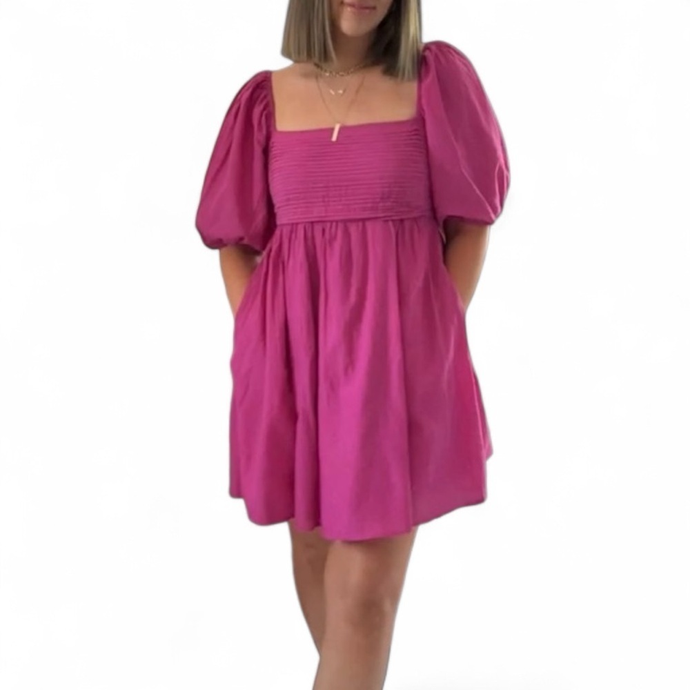 Abercrombie & Fitch Fuchsia Textured Fabric